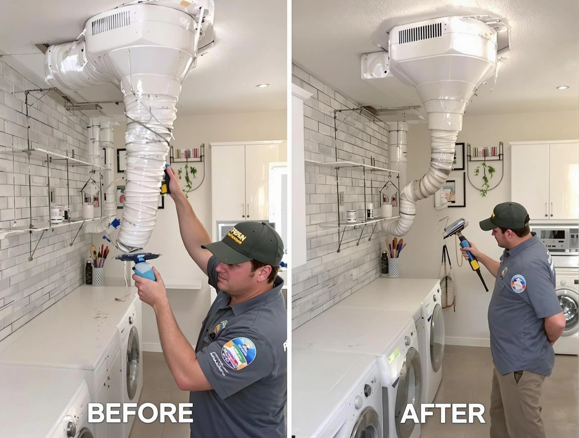 Professional dryer exhaust vent cleaning by Edgewater Dryer Vent Cleaning in Edgewater