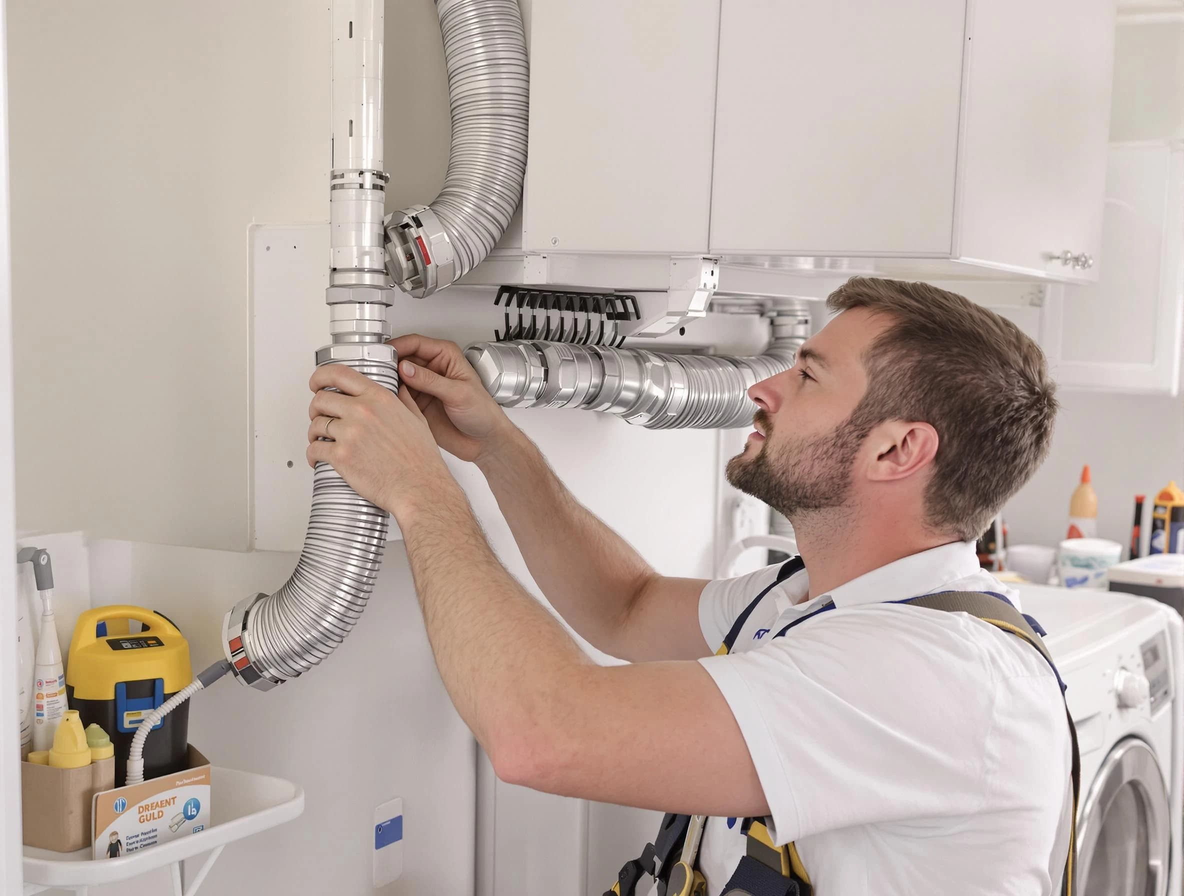Professional dryer vent repair and installation by Edgewater Dryer Vent Cleaning in Edgewater