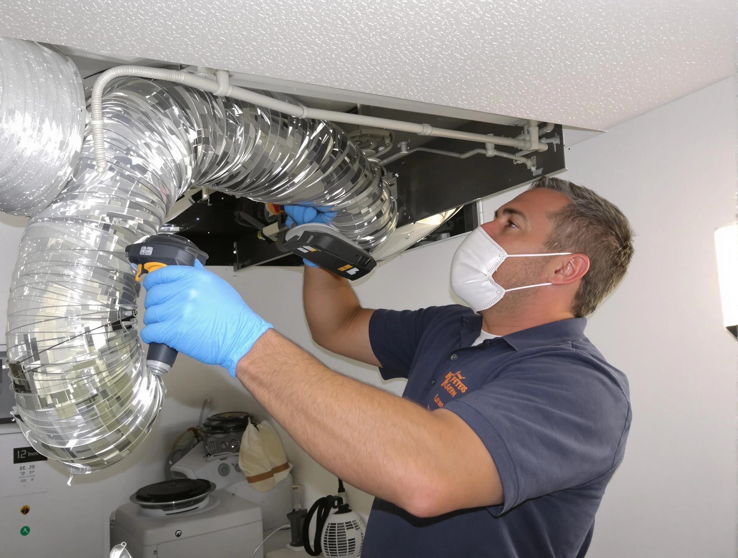 Edgewater Dryer Vent Cleaning professional performing thorough residential dryer vent cleaning in Edgewater