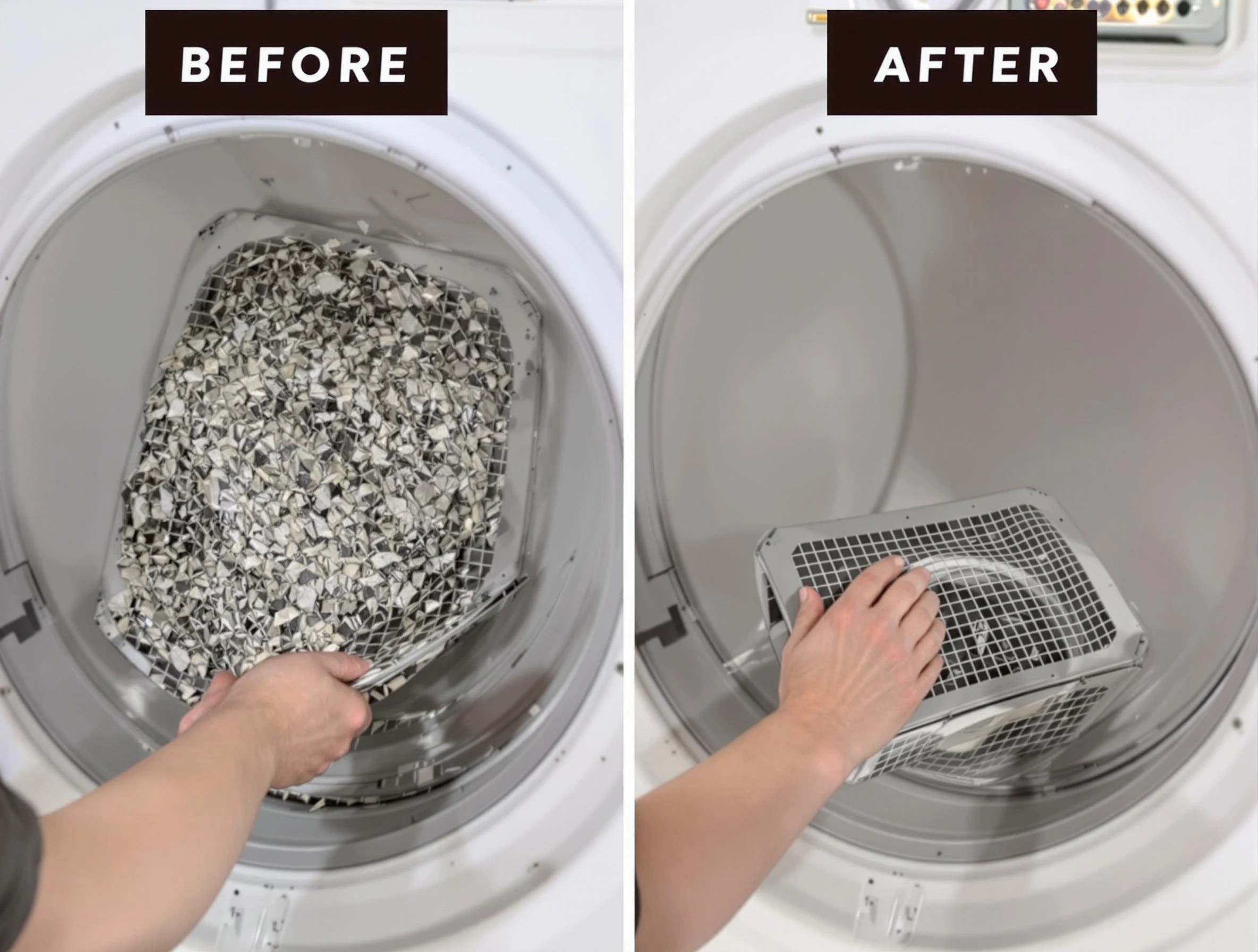 Professional lint trap cleaning by Edgewater Dryer Vent Cleaning in Edgewater