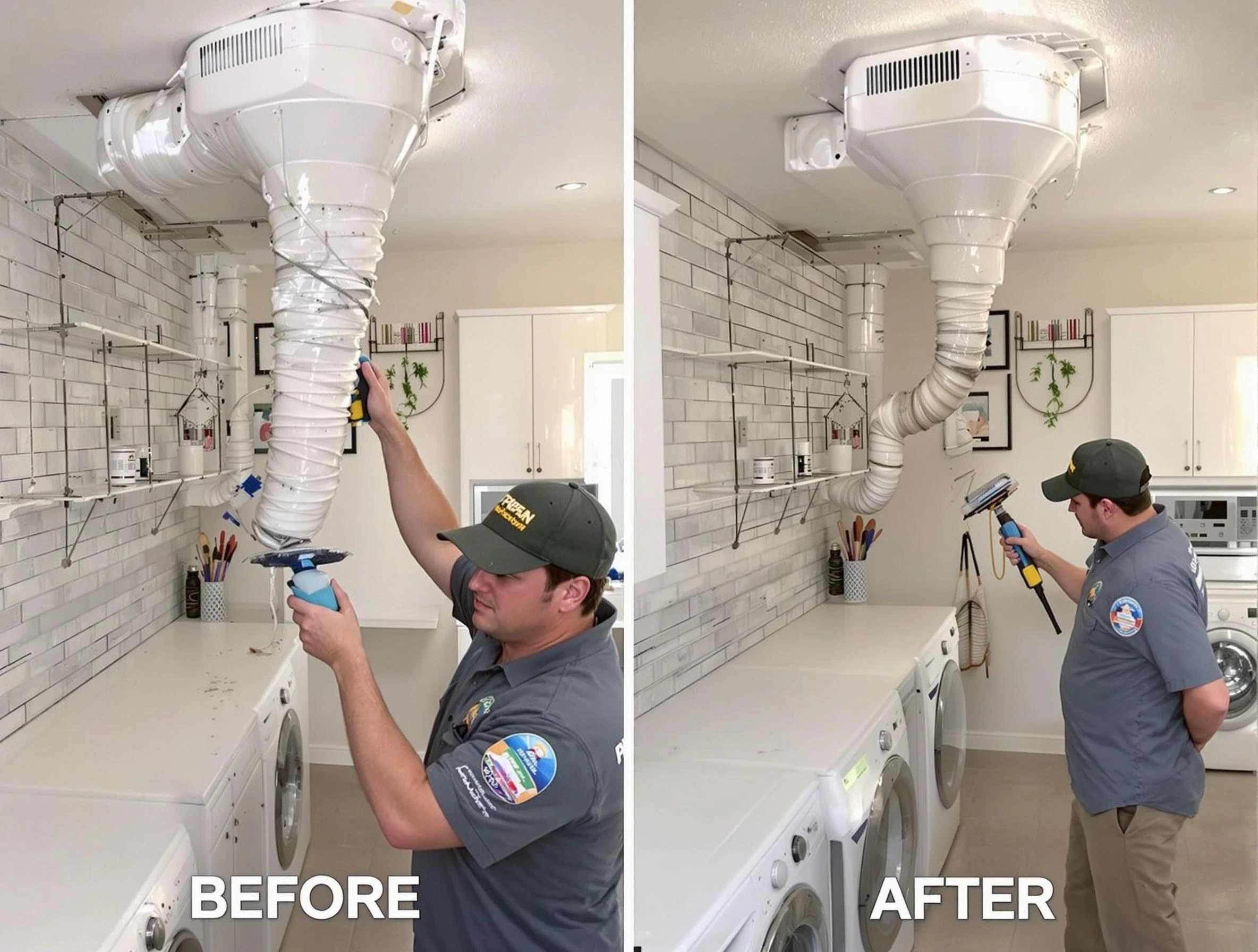 Professional dryer exhaust vent cleaning by Edgewater Dryer Vent Cleaning in Edgewater